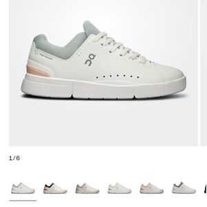 On Women's The Roger White and Gray Sneakers Size 8.5